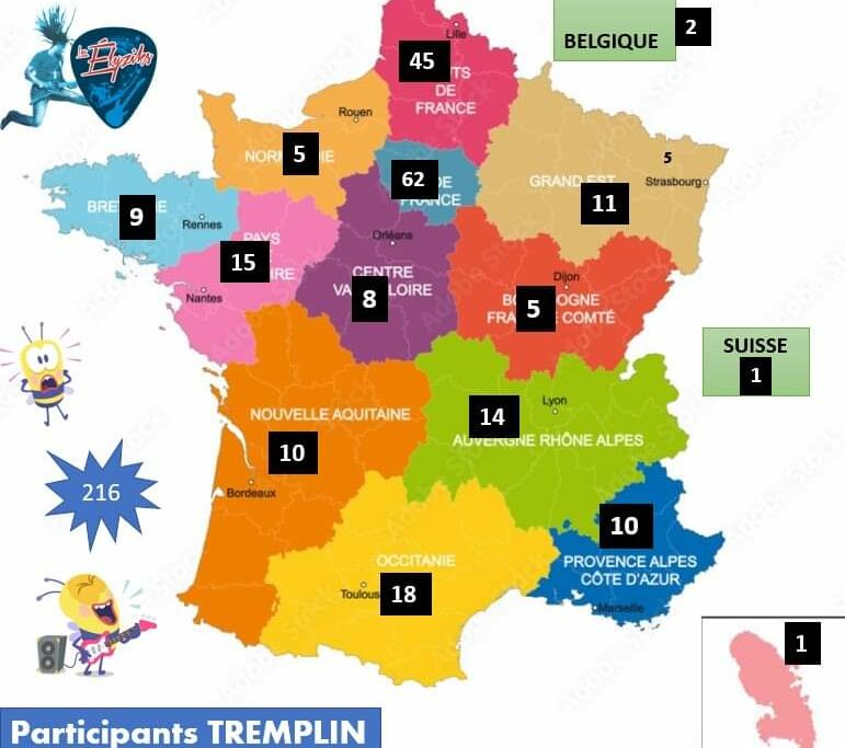 participants venus de toute la France pour le Tremplin
