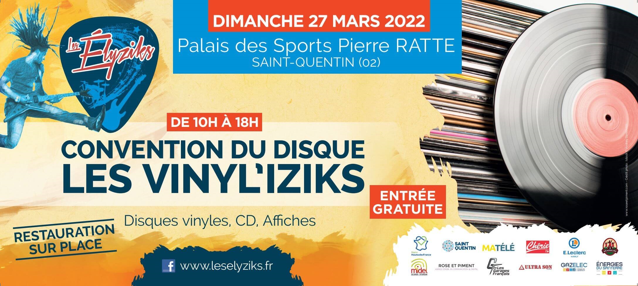 Convention du vinyle Saint-Quentin ? Le 27 mars 2022